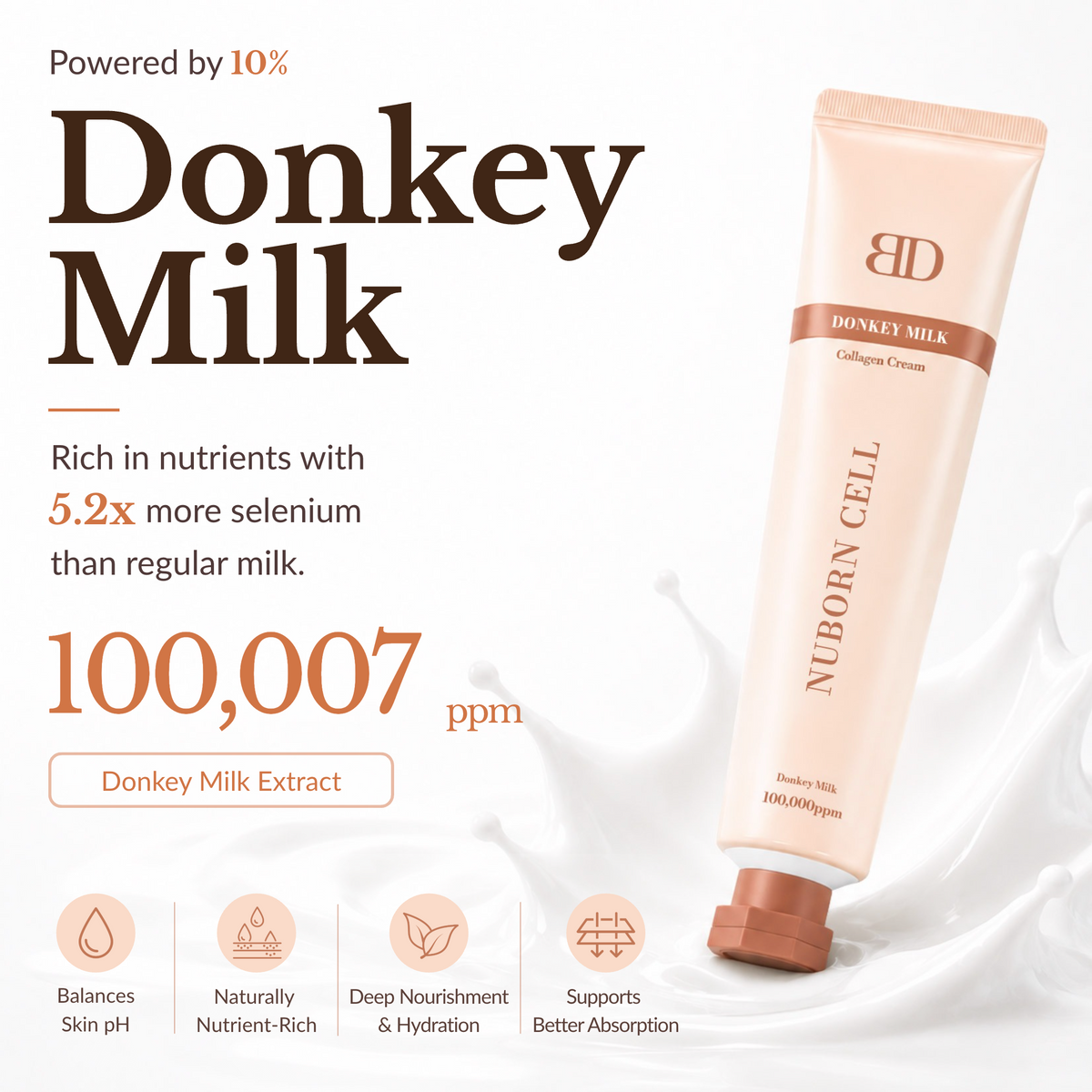 Nuborn Cell Donkey Milk Collagen Cream