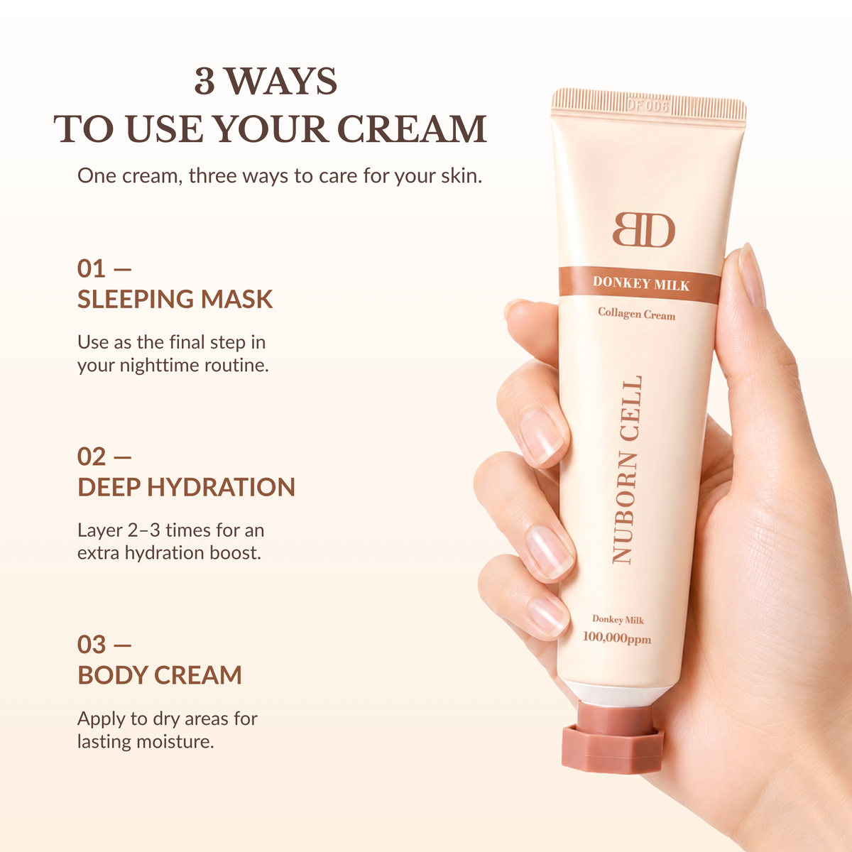 Nuborn Cell Donkey Milk Collagen Cream