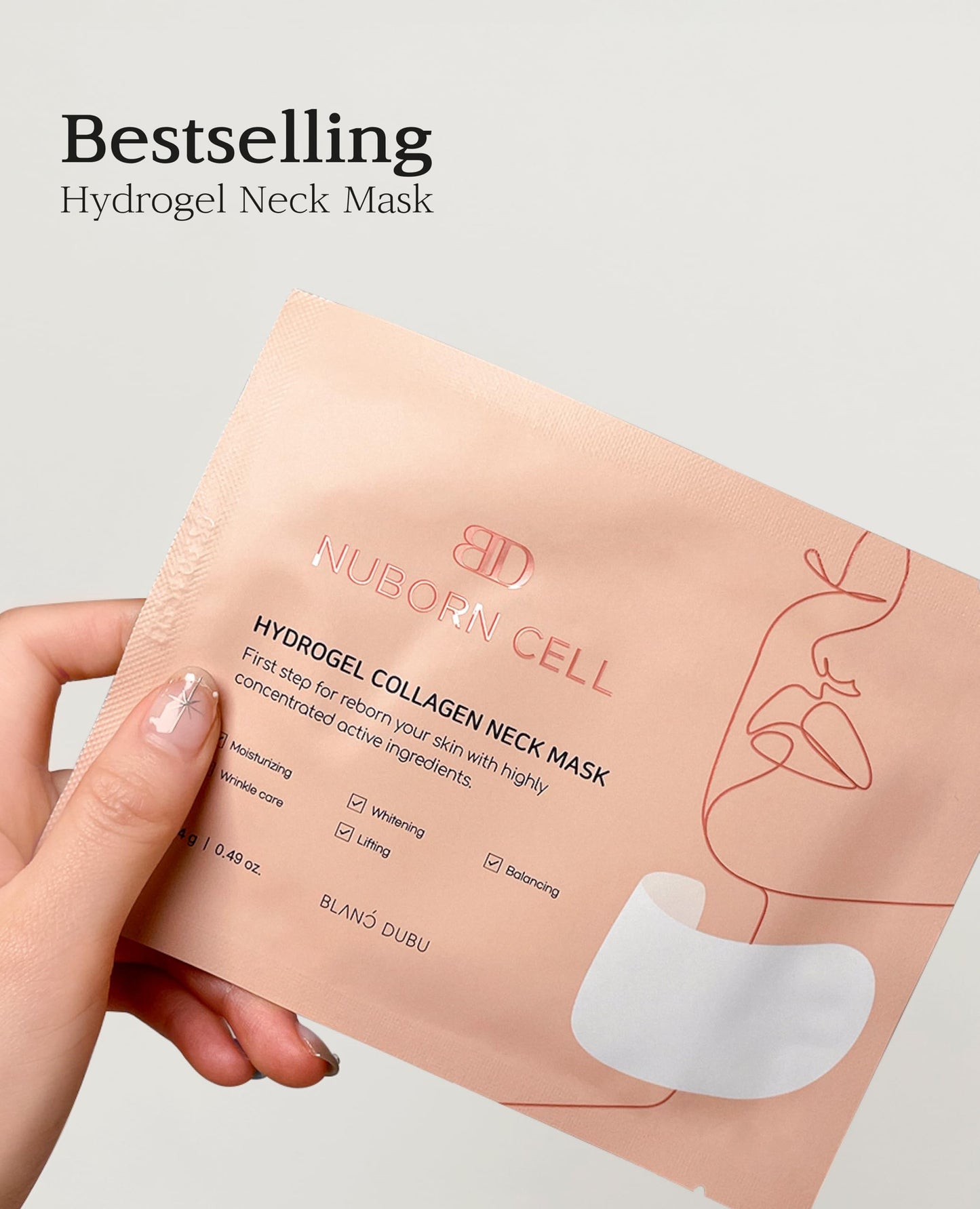 Nuborn Cell Hydrogel Collagen Neck Mask