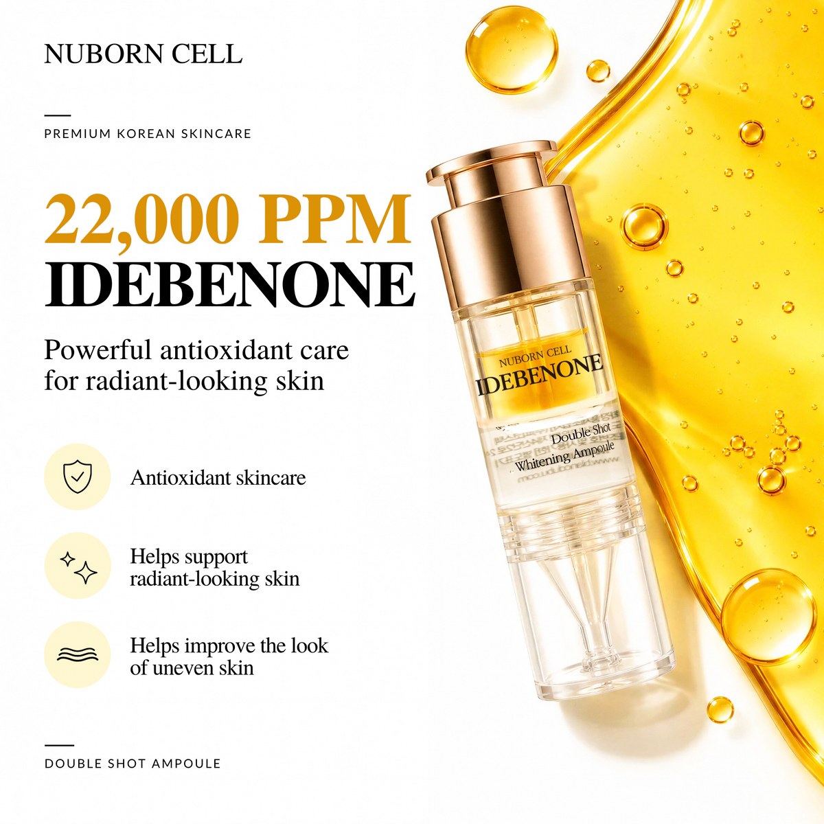 Nuborn Cell Idebenone Double Shot Ampoule 3-pc Set