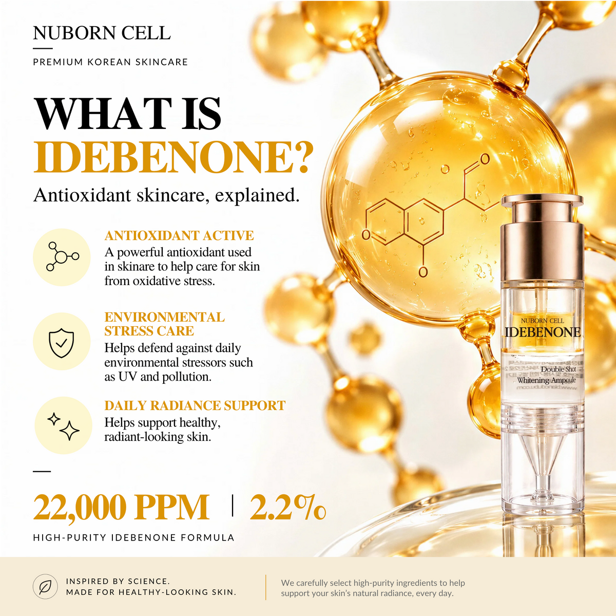 Nuborn Cell Idebenone Double Shot Ampoule 3-pc Set