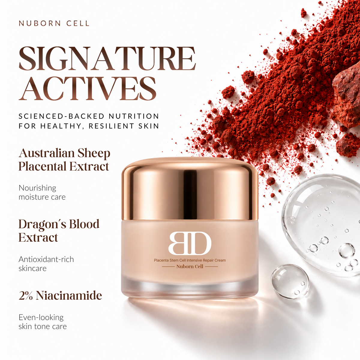 Nuborn Cell Placenta Stem Cell Intensive Repair Cream